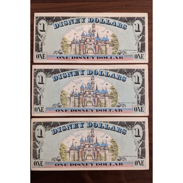 Disney - ☆初版1987年リリース ディズニーダラー DisneyDollars 1ドル