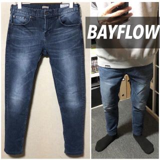 ベイフロー(BAYFLOW)の状態良BAYFLOW匿名配送size29ダメージジーンズスキニーデニムメンズ(デニム/ジーンズ)