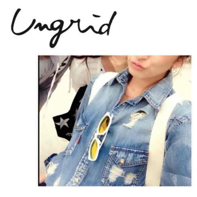 Ungrid(アングリッド)のungrid  ハードクラッシュデニムSH レディースのトップス(シャツ/ブラウス(長袖/七分))の商品写真