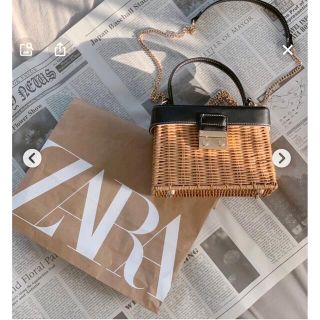 ザラ(ZARA)のZARA カゴバッグ(かごバッグ/ストローバッグ)