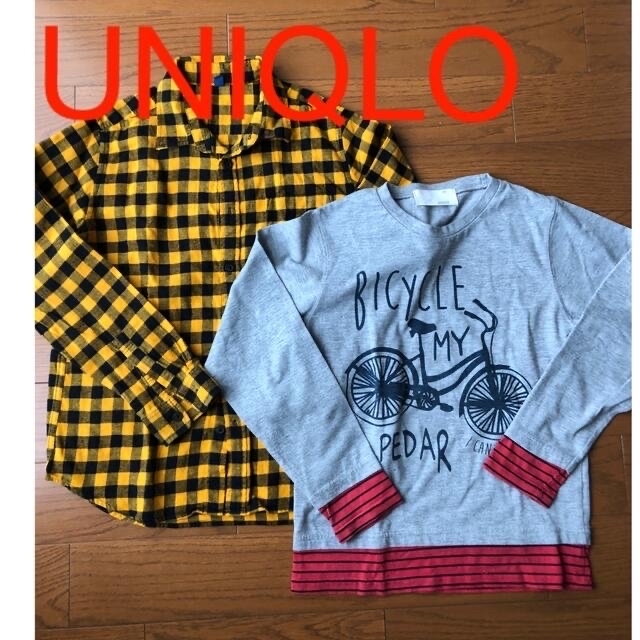 UNIQLO(ユニクロ)のうめか様専用　ロン4着セット キッズ/ベビー/マタニティのキッズ服男の子用(90cm~)(Tシャツ/カットソー)の商品写真