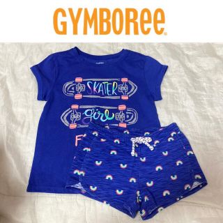 ジンボリー(GYMBOREE)の１回着☆ジンボリーＴシャツ&ショートパンツ 上下セットGAPオールドネイビー(Tシャツ/カットソー)