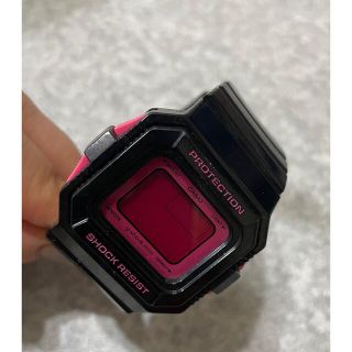 ジーショック(G-SHOCK)のg-shock mini ピンク×ブラック(腕時計)