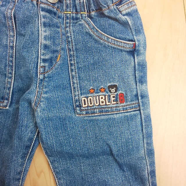 DOUBLE.B(ダブルビー)のミキハウス DOUBLE.B ジーパン 100 キッズ/ベビー/マタニティのキッズ服男の子用(90cm~)(パンツ/スパッツ)の商品写真