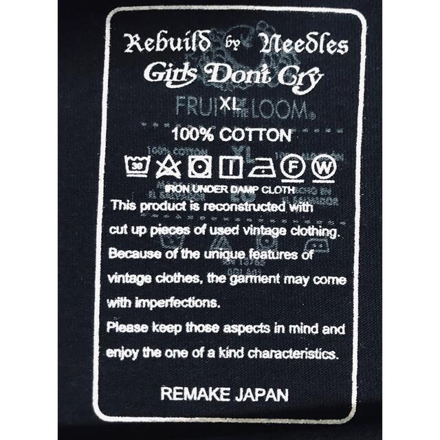 Needles(ニードルス)のSALE ガールズドントクライ✖️ニードルス　コラボtシャツ メンズのトップス(Tシャツ/カットソー(半袖/袖なし))の商品写真