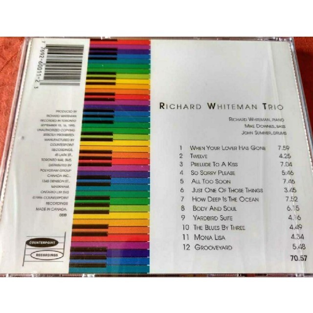 RICHARD WHITEMAN TRIO / GROOVEYARD エンタメ/ホビーのCD(ジャズ)の商品写真