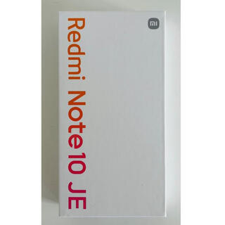 エーユー(au)の【美品】Redmi Note 10 JE(スマートフォン本体)