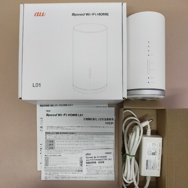 HUAWEI(ファーウェイ)のSpeed Wi-Fi HOME WHITE L01 HWS31SWA スマホ/家電/カメラのPC/タブレット(PC周辺機器)の商品写真