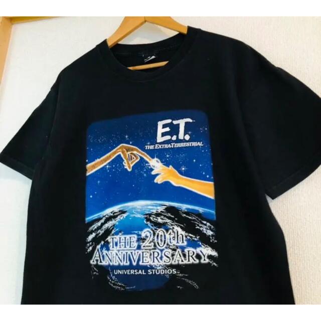 【20周年限定品】E.T スピルバーグ ユニバーサルスタジオ 映画Tシャツ　L
