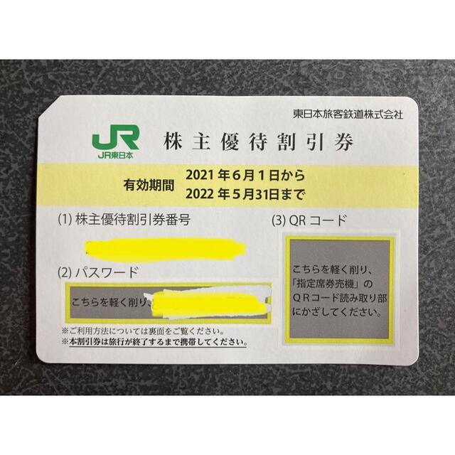 JR(ジェイアール)のJR東日本　株主優待券 チケットの優待券/割引券(その他)の商品写真