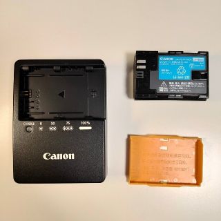 キヤノン(Canon)の【純正美品】Canon LC-E6、LP-E6N(バッテリー/充電器)