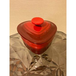 ルクルーゼ(LE CREUSET)のル・クルーゼ　小物入れ　赤　ハート(小物入れ)