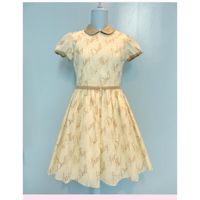 MILK    BE MY BABY dress  アイボリー×ゴールド 美品