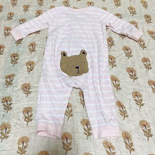 ギャップキッズ(GAP Kids)の【GAP】クマ柄カバーオール　70cm　6〜12M　ベビー　女の子(カバーオール)