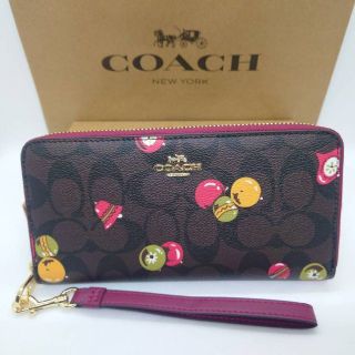 コーチ(COACH)のコーチ 長財布 C7411 ブラウン×ブラックマルチ アウトレット品(財布)