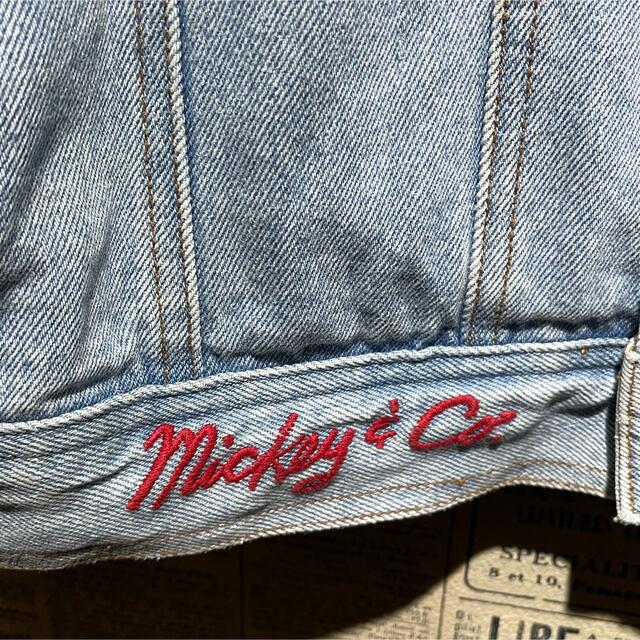 Disney(ディズニー)のMICKY&CO ミッキー&コー デニムジャケット SIZE L メンズのジャケット/アウター(Gジャン/デニムジャケット)の商品写真