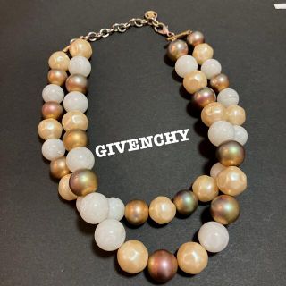 GIVENCHY ジバンシー ネックレス カラーストーン　パール