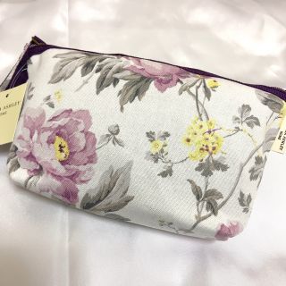 ローラアシュレイ(LAURA ASHLEY)の【新品未使用】ローラアシュレイ エコバッグ L  ポーチ ピオニー・アメジスト(エコバッグ)