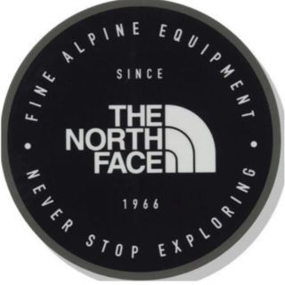 ザノースフェイス(THE NORTH FACE)の【未開封新品】ノースフェイス　ワッペン　アイロン　黒色　直径7センチ　簡単貼付け(その他)