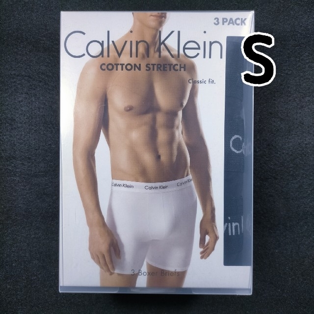 Calvin Klein(カルバンクライン)のボクサーパンツ カルバンクライン 綿 S 3枚 メンズのアンダーウェア(ボクサーパンツ)の商品写真