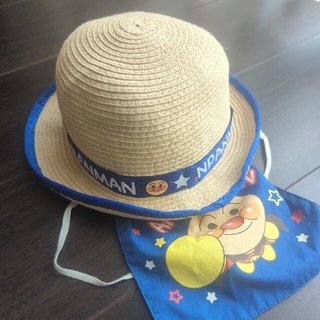 バンダイ(BANDAI)の麦わら帽子　アンパンマン　50cm(帽子)