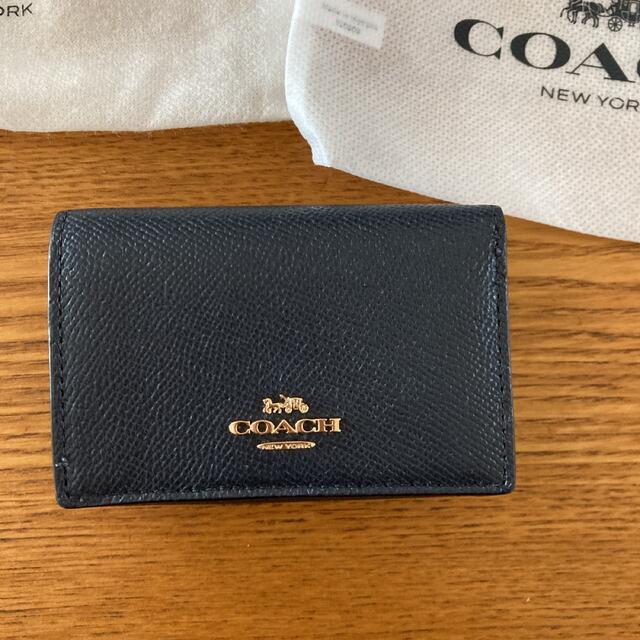 COACH(コーチ)のコーチ　三つ折り財布　ネイビー レディースのファッション小物(財布)の商品写真