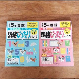 ５年　２冊セット　教科書ぴったりトレーニング　 算数 国語 ドリル 問題集　参考(語学/参考書)