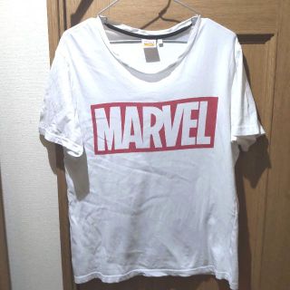 マーベル(MARVEL)のMARVEL　Ｔシャツ(白)　サイズＭ　[555](Tシャツ/カットソー(半袖/袖なし))