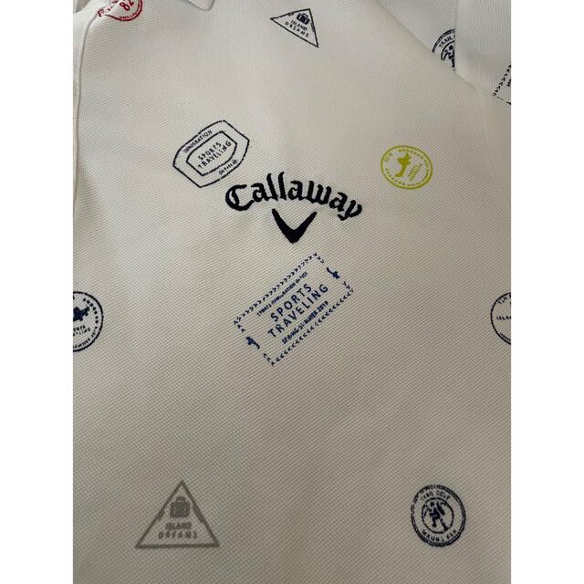 Callaway(キャロウェイ)のキャロウェイゴルフ callaway  ホワイト　ポロシャツ　L メンズのトップス(ポロシャツ)の商品写真