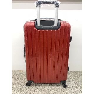 キャリーケース 赤 sサイズ 新品 【拡張機能】機内持ち込み 軽量の