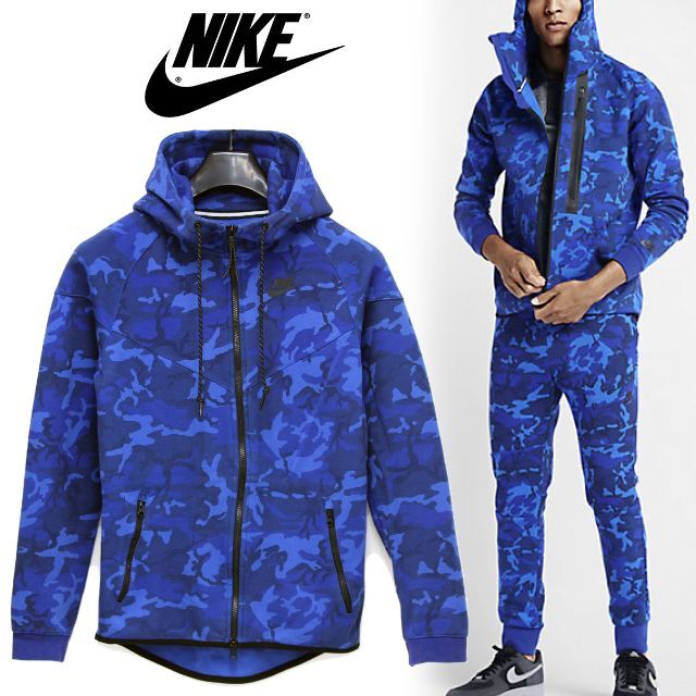 宇宙の香り NIKE テックフリース ブルーカモフラ - 通販 - www