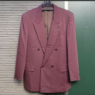 ワインレッド セットアップ ダブルスーツ