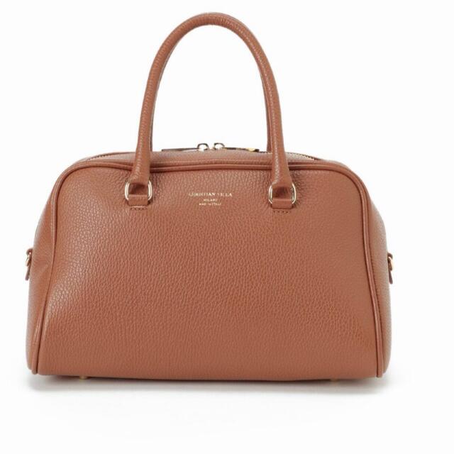 新品 完売 クリスチャンヴィラ ボストンバッグ キャメル busaracenter.org