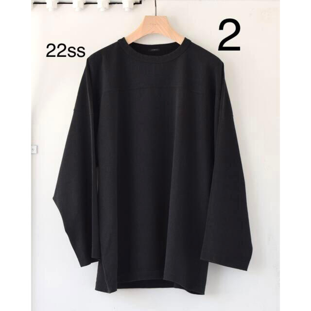 本店購入 新品 未切断タグ付 COMOLI 22ss フットボール T ブラック