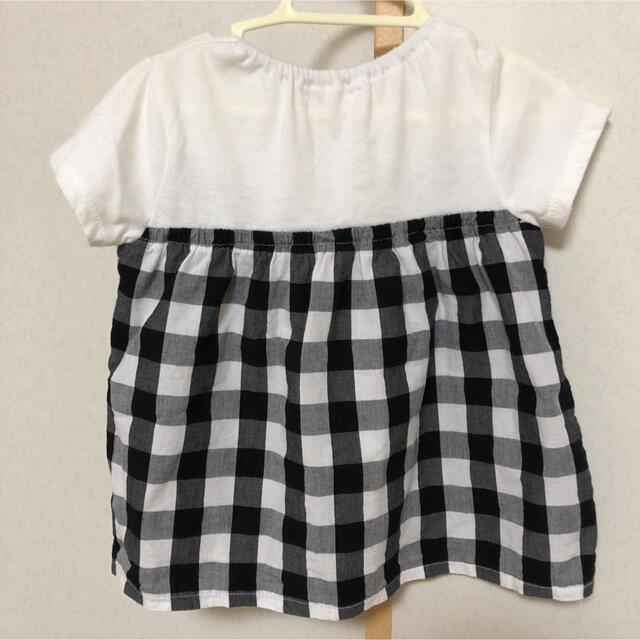 3can4on(サンカンシオン)のリボントップス  100 キッズ/ベビー/マタニティのキッズ服女の子用(90cm~)(Tシャツ/カットソー)の商品写真