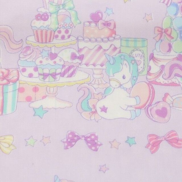 S大71.ユニコーン,スイーツ,マカロン紫 ▥通園バッグ 幼稚園カバン