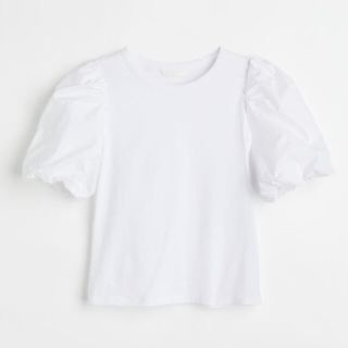 エイチアンドエイチ(H&H)のH&M♡バルーンスリーブ ジャージートップス(Tシャツ(半袖/袖なし))