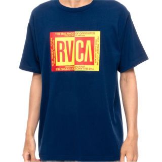 ルーカ(RVCA)の残り1点 メンズ レディース RVCA ルーカ 半袖Tシャツ 半袖 ネイビー(Tシャツ/カットソー(半袖/袖なし))