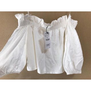 ザラ(ZARA)のzara オフショルトップス(シャツ/ブラウス(半袖/袖なし))