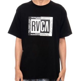 ルーカ(RVCA)の残り1点 メンズ レディース RVCA ルーカ 半袖Tシャツ 半袖 ブラック(Tシャツ/カットソー(半袖/袖なし))