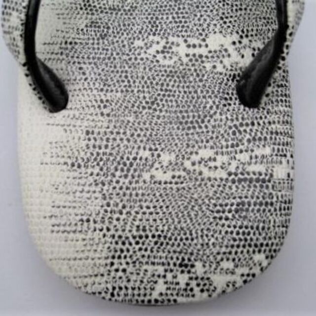 粋な雪駄 日本製「半月トカゲ」高級本革底 LL寸 1104 メンズの靴/シューズ(下駄/草履)の商品写真