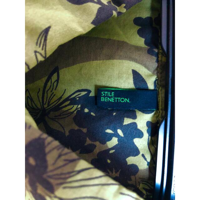 BENETTON(ベネトン)のベネトンBenetton スリム柄シャツ　中古 メンズのトップス(シャツ)の商品写真