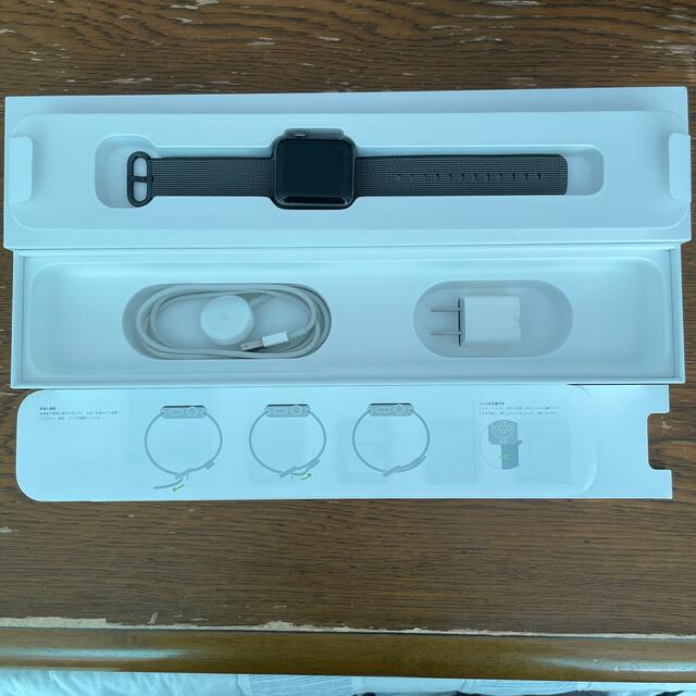 アップル Apple Watch2 38mm アルミ ブラックウーブンナイロンApple