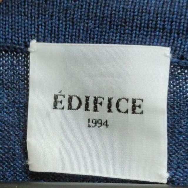 EDIFICE(エディフィス)のエディフィス　EDIFICE　 ニット セーター　ネイビー サイズM メンズのトップス(ニット/セーター)の商品写真