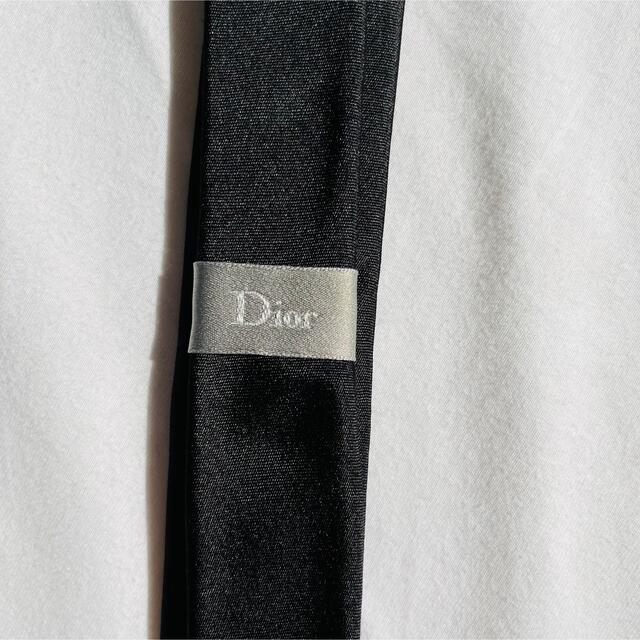 DIOR HOMME(ディオールオム)のDior■ドレスネクタイ■ナロータイ■エディスマリン■bee刺繍■シルク100 メンズのファッション小物(ネクタイ)の商品写真