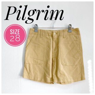 【美品】Pilgrim　レディース　ショートパンツ　カジュアル　ベージュ(ショートパンツ)