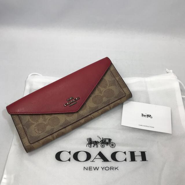 COACH /コーチ 長財布 財布 シグネチャー PVC レザー 新品未使用品