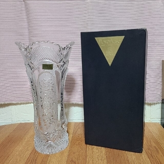クリスタル　マツガオカ　KAKAMEI GLASS フラワーベース(花瓶)