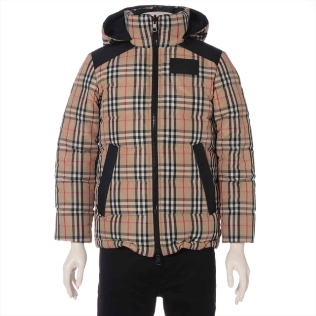 BURBERRY - バーバリー ノバチェック ポリエステル XS ブラック×ブラウン メンズ
