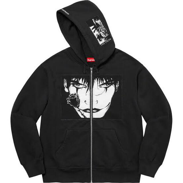 stussySupreme The Crow ZipUp Hooded Sweatshirt